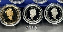 1992 Canada 125th Anniversary 13-Coin Set 12 Silver Quarters OGP 2.14oz ASW