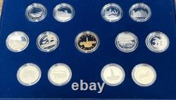 1992 Canada 125th Commemorative 13 Coin 25 Cents Set 925 Silver & $1 Proof