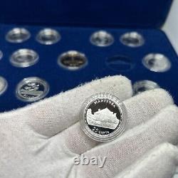 1992 Canada 125th Commemorative 13 Coin Silver 25 Cents $1 Proof Set w Case 925