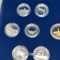 1992 Canada 125th Commemorative 13 Coin Silver 25 Cents $1 Proof Set w Case 925