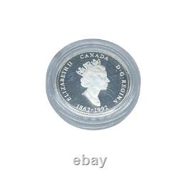 1992 Canada Manitoba Province Queen Elizabeth II Proof Silver 25 Cent Coin