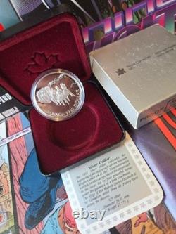 1992 Canada Proof Silver $1 Kingston to York Stagecoach 1st Year of Stirling
