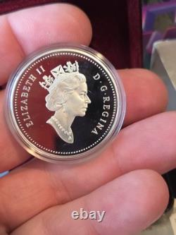 1992 Canada Proof Silver $1 Kingston to York Stagecoach 1st Year of Stirling