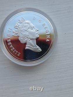 1992 Canada Proof Silver $1 Kingston to York Stagecoach 1st Year of Stirling