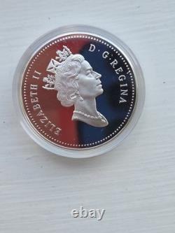 1992 Canada Proof Silver $1 Kingston to York Stagecoach 1st Year of Stirling