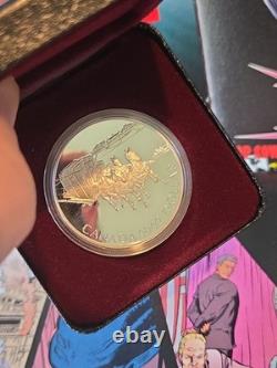 1992 Canada Proof Silver $1 Kingston to York Stagecoach 1st Year of Stirling