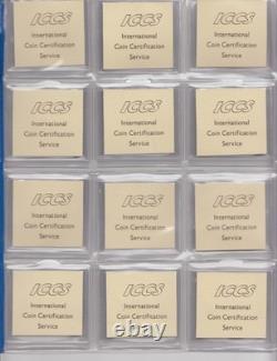 1992 Canada Proof Silver 25 Cent Quarter Set of 12 ICCS PF-67 Ultra Heavy Cameo