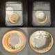 1994 $1 Canada Sled Dog Patrol Silver Proof Dollar, PCI Holder- Rainbow Toned