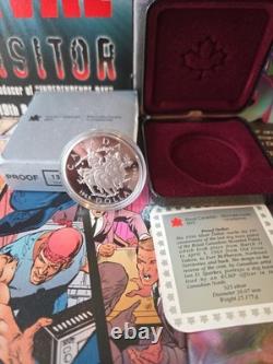 1994 Canada Proof Silver Dollar Last RCMP Dog Team Patrol Sterling Silver