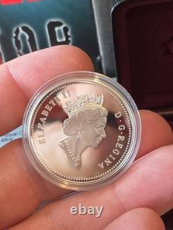 1994 Canada Proof Silver Dollar Last RCMP Dog Team Patrol Sterling Silver