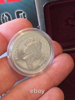1994 Canada Proof Silver Dollar Last RCMP Dog Team Patrol Sterling Silver