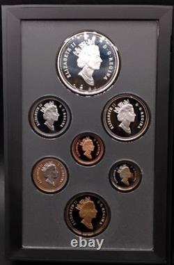 1996 Canada Proof Double Dollar 7-Coin Silver Royal Canadian Mint Set Original