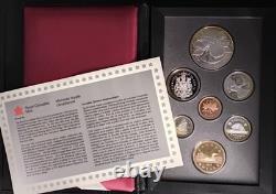 1996 Canada Proof Double Dollar 7-Coin Silver Royal Canadian Mint Set Original