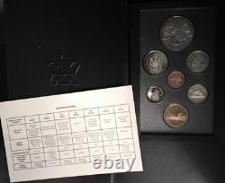 1996 Canada Proof Double Dollar 7-Coin Silver Royal Canadian Mint Set Original