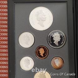 1996 Canada Silver Proof Set with Special McIntosh Dollar Prestige #coinsofcanada