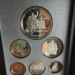1997 Canada Double Dollar Silver Proof Set Hockey Victory Prestige COA