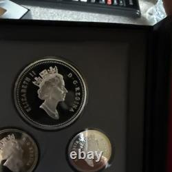 1997 Canada Double Dollar Silver Proof Set Hockey Victory Prestige COA