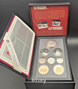 1997 Canada Double Dollar Silver Proof Set Hockey Victory Prestige Case and COA