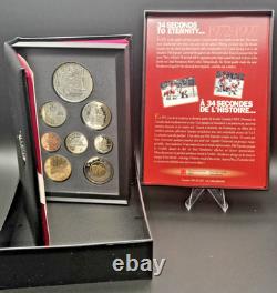 1997 Canada Double Dollar Silver Proof Set Hockey Victory Prestige Case and COA