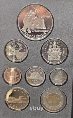 1997 Canada Double Dollar Silver Proof Set Hockey Victory Prestige Case and COA