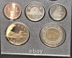 1997 Canada Double Dollar Silver Proof Set Hockey Victory Prestige Case and COA