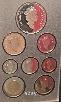 1997 Canada Double Dollar Silver Proof Set Hockey Victory Prestige Case and COA
