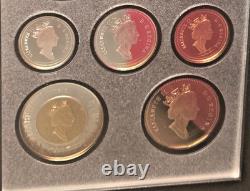 1997 Canada Double Dollar Silver Proof Set Hockey Victory Prestige Case and COA