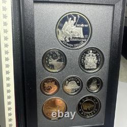 1997 Canada Silver Proof Set 8 Coin 1972 Canada/Russia Hockey Summit