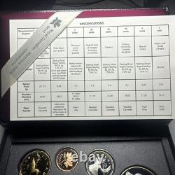 1997 Canada Silver Proof Set 8 Coin 1972 Canada/Russia Hockey Summit