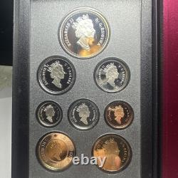 1997 Canada Silver Proof Set 8 Coin 1972 Canada/Russia Hockey Summit