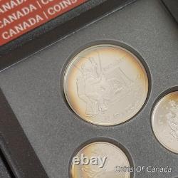 1997 Canada Silver Proof Set Rainbow Toned Coins Impressive! #coinsofcanada