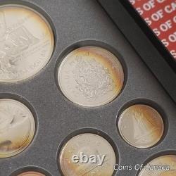 1997 Canada Silver Proof Set Rainbow Toned Coins Impressive! #coinsofcanada