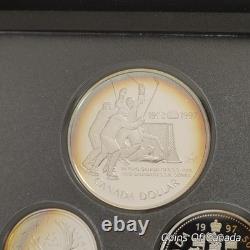 1997 Canada Silver Proof Set Rainbow Toned Coins Impressive! #coinsofcanada
