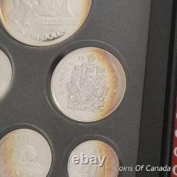 1997 Canada Silver Proof Set Rainbow Toned Coins Impressive! #coinsofcanada
