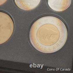 1997 Canada Silver Proof Set Rainbow Toned Coins Impressive! #coinsofcanada