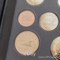 1997 Canada Silver Proof Set Rainbow Toned Coins Impressive! #coinsofcanada