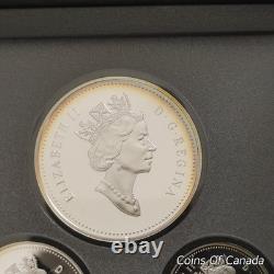 1997 Canada Silver Proof Set Rainbow Toned Coins Impressive! #coinsofcanada