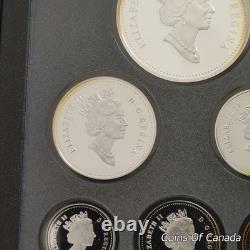 1997 Canada Silver Proof Set Rainbow Toned Coins Impressive! #coinsofcanada