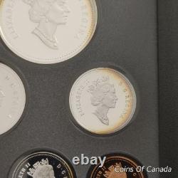 1997 Canada Silver Proof Set Rainbow Toned Coins Impressive! #coinsofcanada