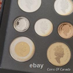 1997 Canada Silver Proof Set Rainbow Toned Coins Impressive! #coinsofcanada