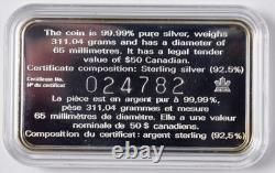 1998 Canada $50 Silver Proof Coin with Case PH204