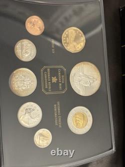 1998 Canada 925 Silver Proof Set. With Box, Leather Binder & COA. 1.75 ASW