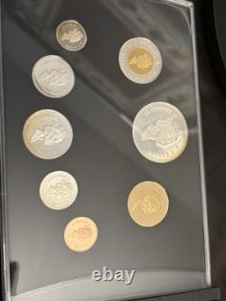 1998 Canada 925 Silver Proof Set. With Box, Leather Binder & COA. 1.75 ASW