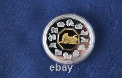1998 Canada Chinese Calendar Lunar Year of the Tiger Silver $15. Proof E0273