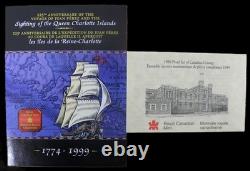 1999 Canada Double Dollar SILVER Proof Set (Juan Perez) 1.69 oz. ASW