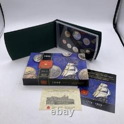 1999 Royal Canadian Mint Queen Charlotte Islands Proof Set 8 Coins