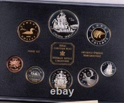 1999 Silver Canada 8 Coin Proof Set Box/COA RCM