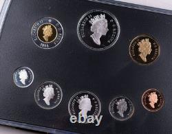 1999 Silver Canada 8 Coin Proof Set Box/COA RCM