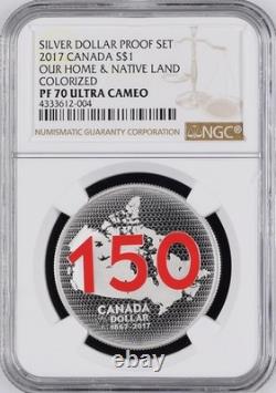 2/0 TOP POP 2017 Canada Silver $1 Our Home & Native Land Proof NGC PF 70