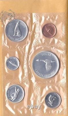 2 1967 Royal Canadian Uncirculated Proof Like Mint Sets 80% Silver? 12 Coins